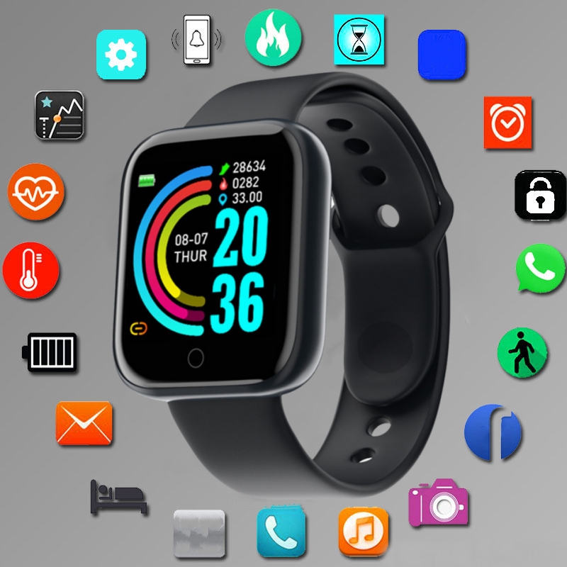 Silicone Band Replacement - Inteligentny zegarek dla mężczyzn Kobiety Tryb