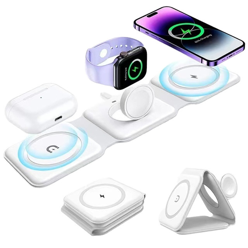 Wireless Charger Watch - Magnetyczna składana ładowarka bezprzewodowa 3 w