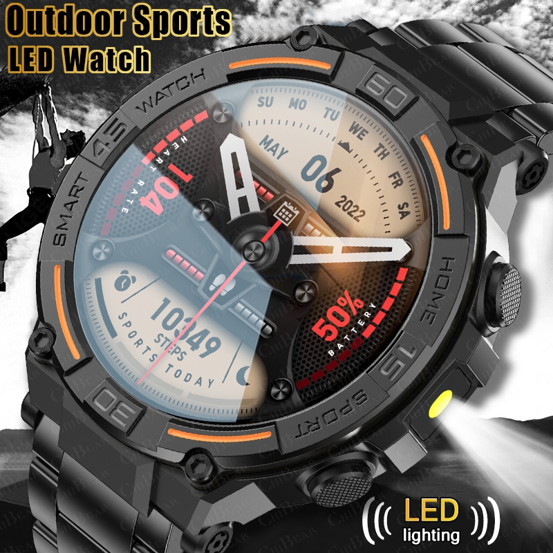 Smartwatch Faces - Wytrzymały smartwatch wojskowy dla mężczyzn z