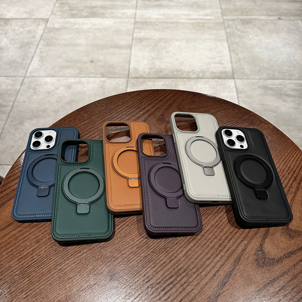 Magnetic Charging Stand - Etui magnetyczne ze skóry PU do