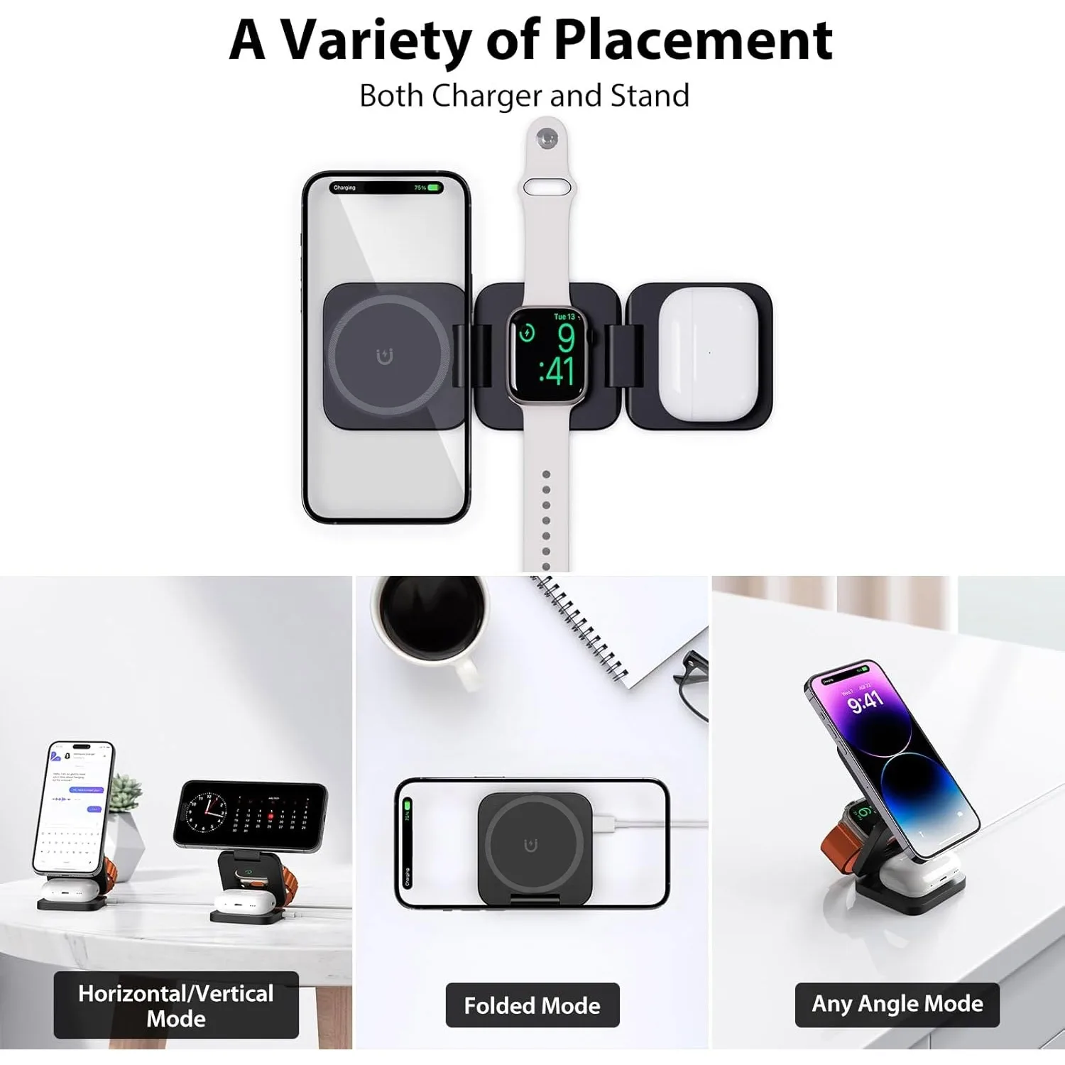 Składana szybka ładowarka bezp – Wireless Charger Watch recenzja i cena