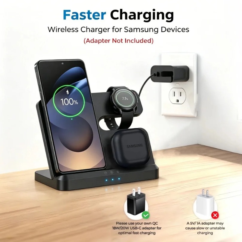 Szybka bezprzewodowa ładowarka – Wireless Charger Watch recenzja i cena