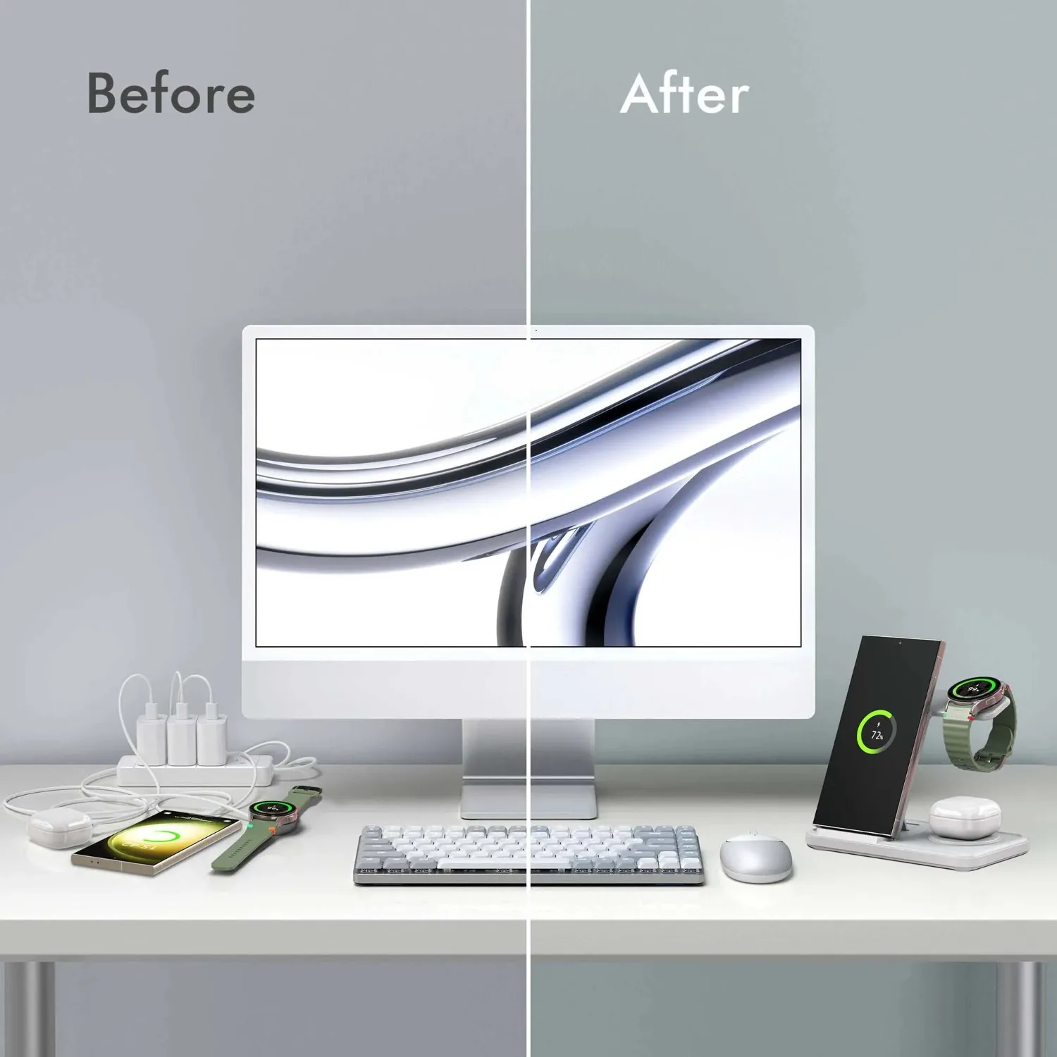 Stacja ładująca 3w1 bezprzewod – Wireless Charger Watch recenzja i cena