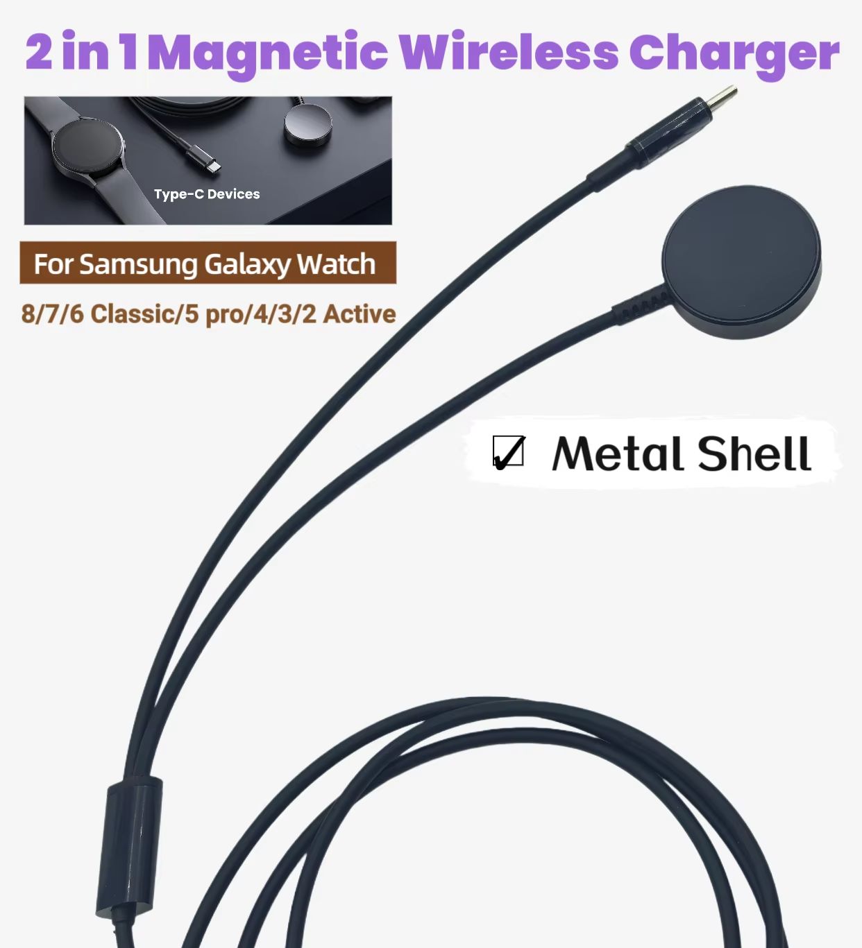 Magnetyczny, bezprzewodowy kab – Wireless Charger Watch recenzja i cena
