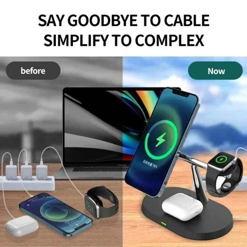 Magnetyczna bezprzewodowa stac – Wireless Charger Watch recenzja i cena