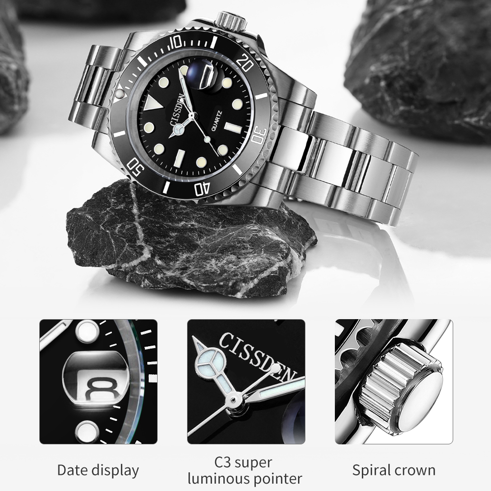 Zegarek kwarcowy CISSDEN dla m – Smartwatch Store recenzja i cena