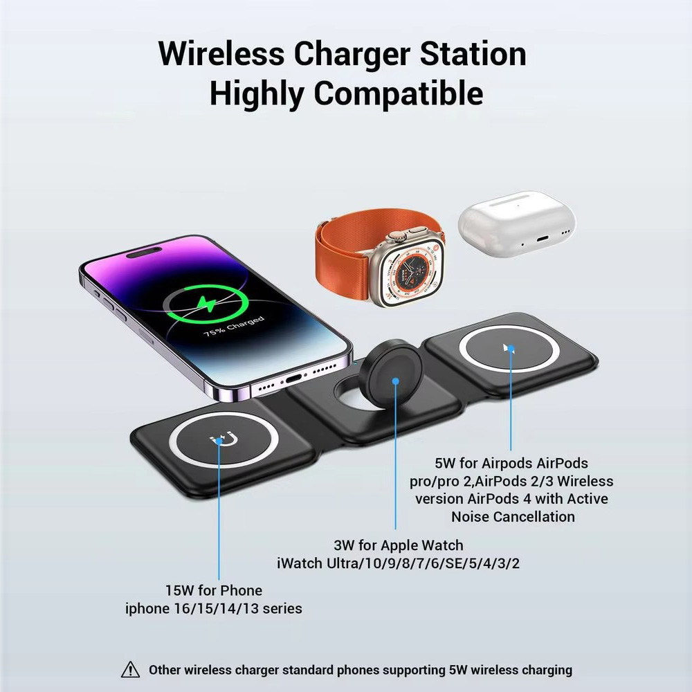 Magnetyczna składana ładowarka – Wireless Charger Watch recenzja i cena