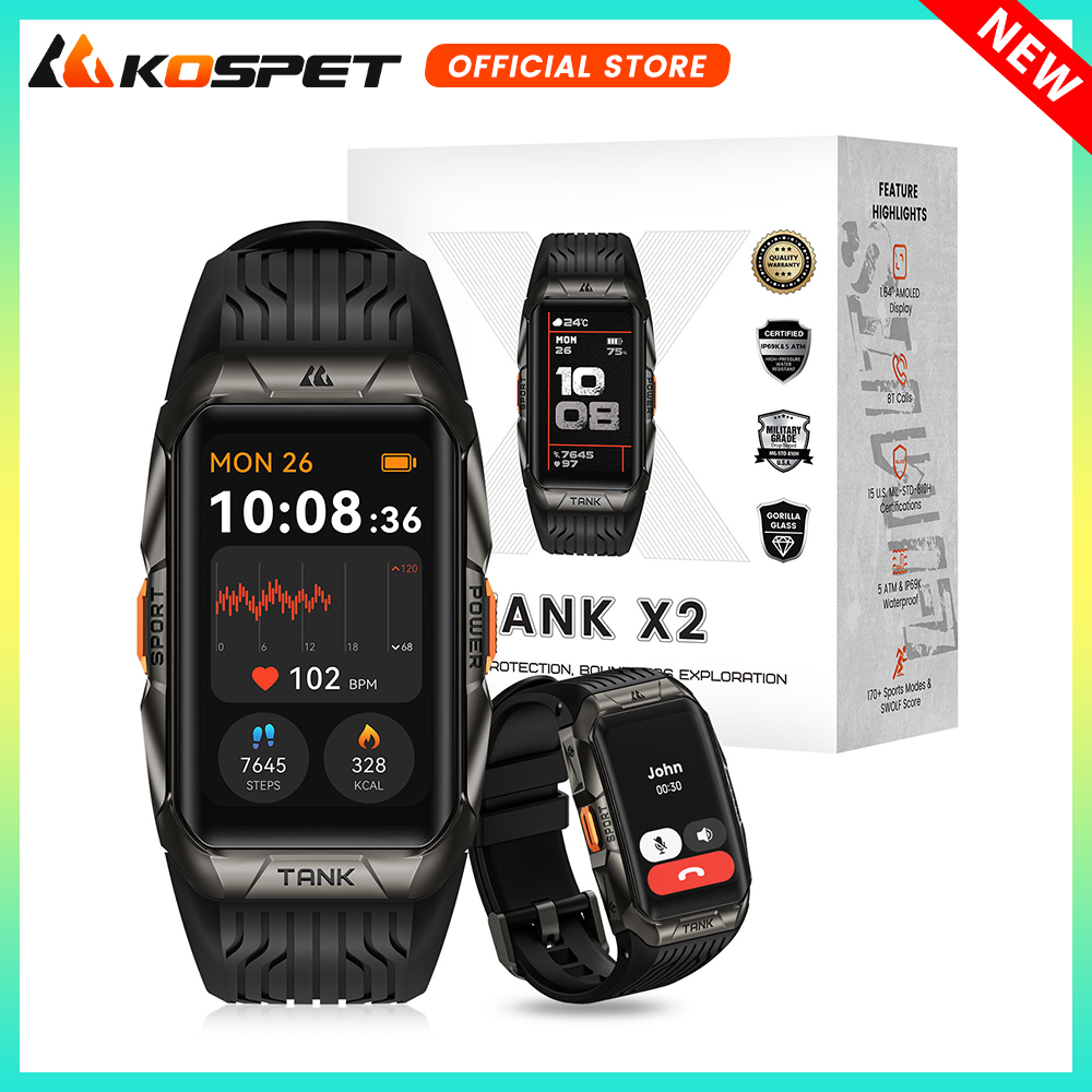 KOSPET TANK X2 Inteligentny ze – Smartwatch Faces recenzja i cena