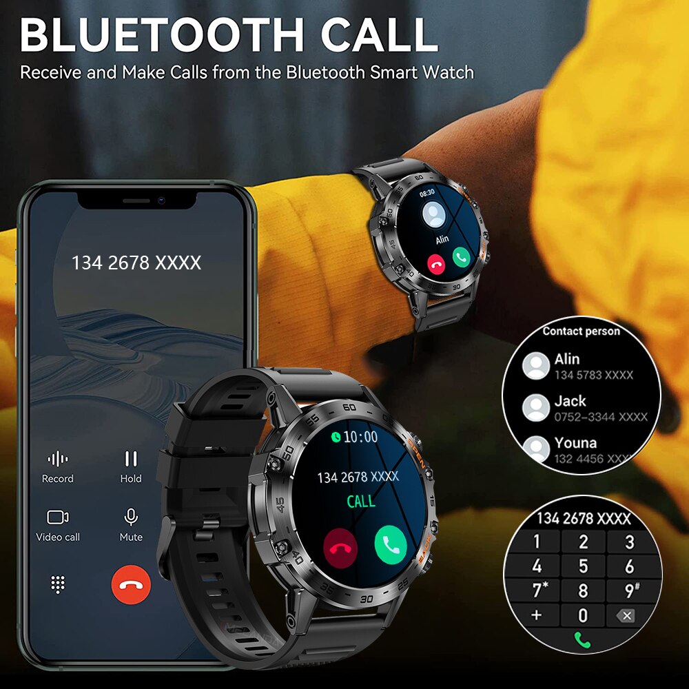 MEVADEN Steel 1.39 cala Męski  – Smartwatch Faces recenzja i cena