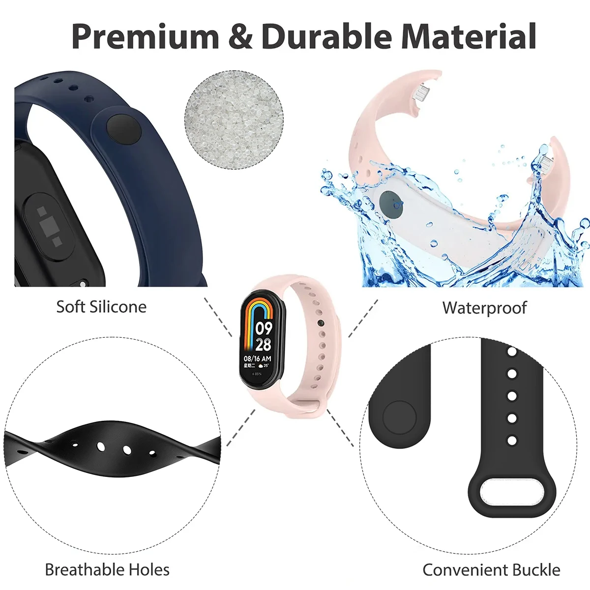 Pasek do bransoletki Xiaomi Mi – Silicone Band Replacement recenzja i cena