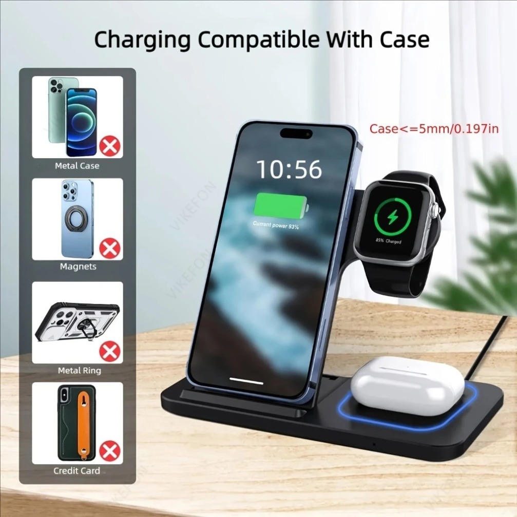 Składana bezprzewodowa stacja  – Wireless Charger Watch recenzja i cena