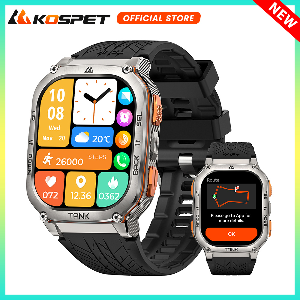 KOSPET TANK M3 Ultra GPS Smart – Smartwatch X2 recenzja i cena